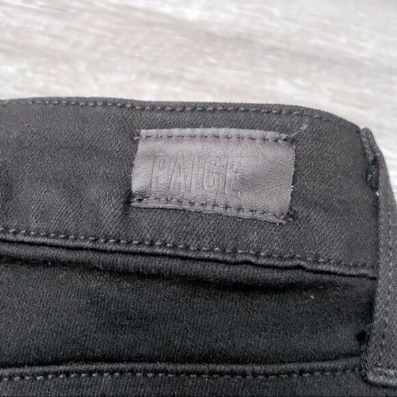PAIGE Verdugo Black Ultra Skinny Jeans 25 - Picture 3 of 5